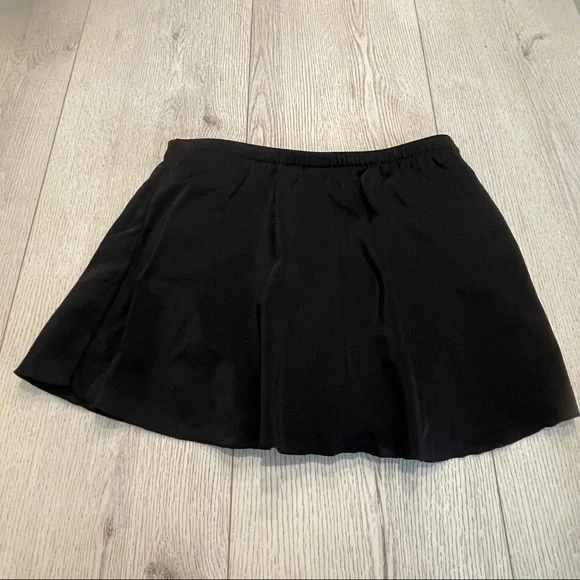 TRIMSHAPER Black Bikini Swim Skirt Bottom Size 10 - Picture 11 of 12